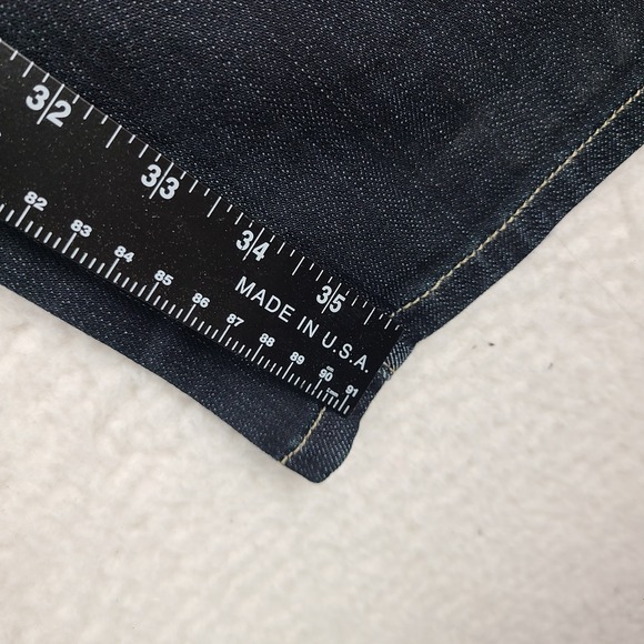 Fidelity Jeans Mens 34x36 Blue 5011/34 Straight Leg M3010T Sabbath Rinse Wash - Picture 6 of 16